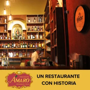 Bar del restaurante amaro