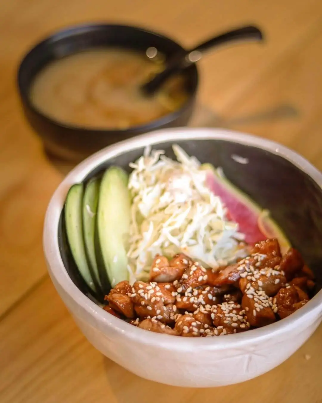 comida japonesa del restaurante Tonbo Tei