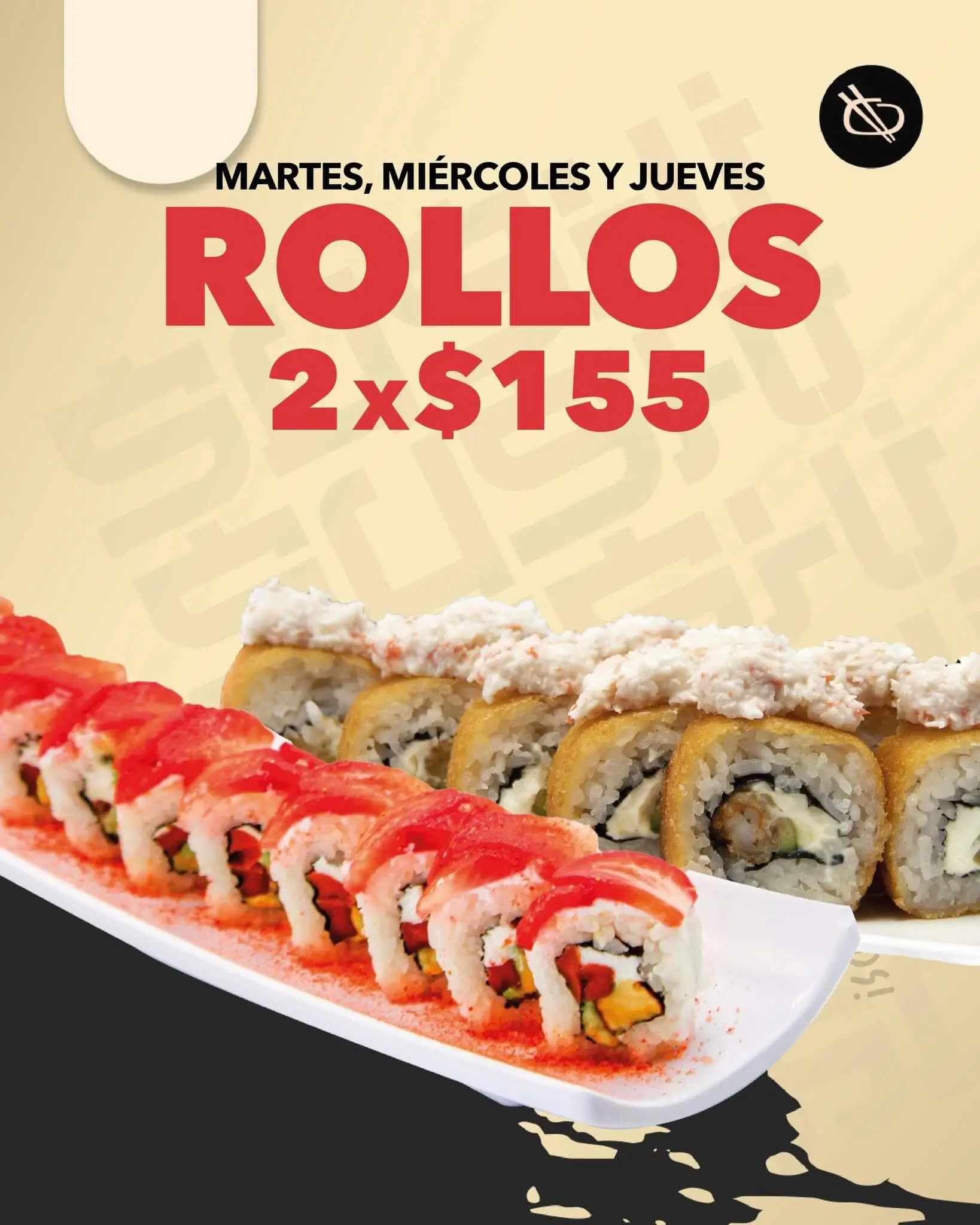 buffet de rollos de sushi en merida restaurante groshi express