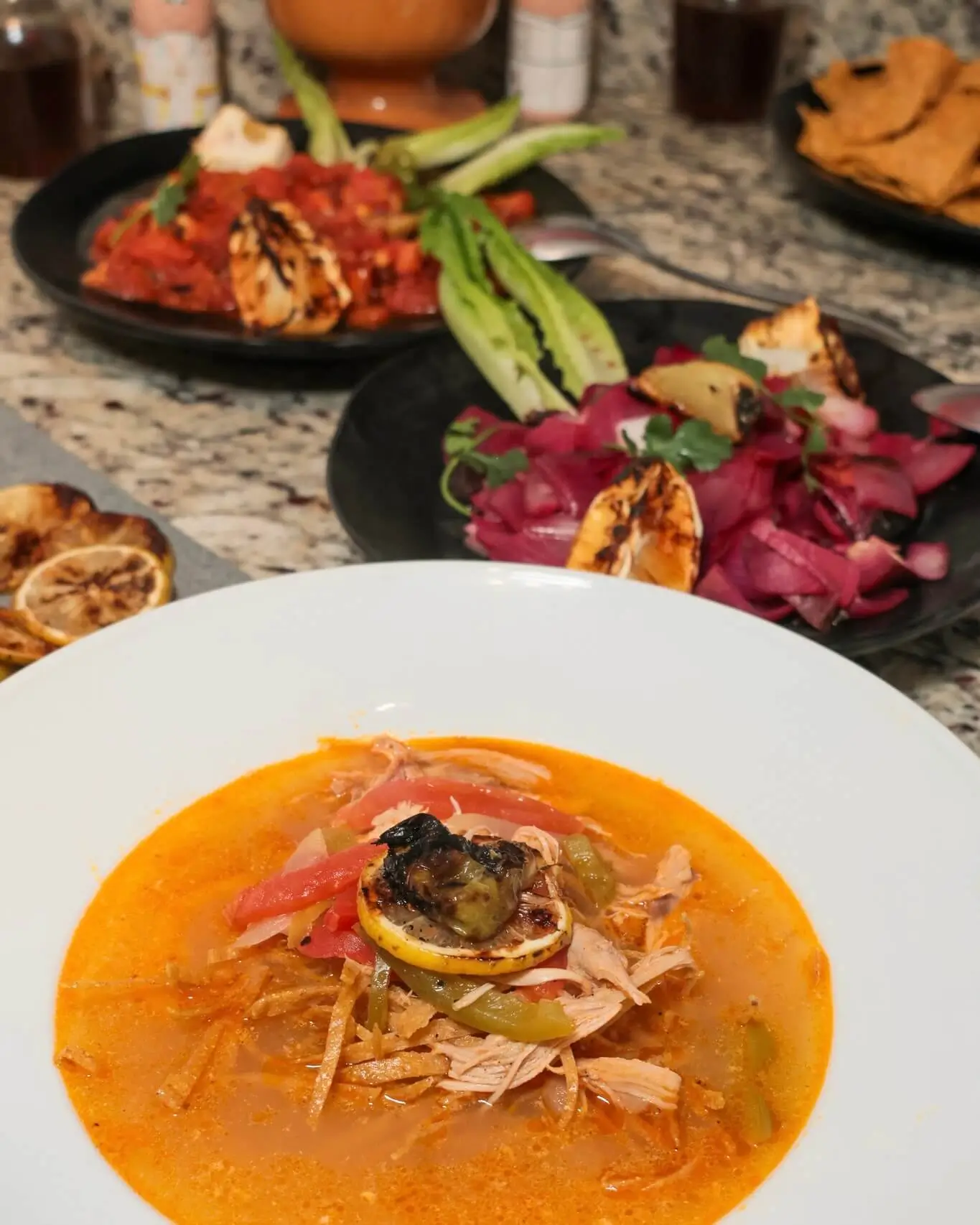 platillos del buffet capella en mérida