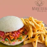 bao burger de pollo orgánico en el restaurante mantura bistro garden en chetumal