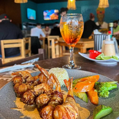 Camarones fritos y empanizados mariscos baratos en playa del carmen