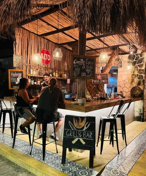Imagen de un restaurante de carnes en Solidaridad
