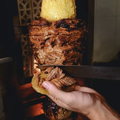 Trompo de pastor en playa del carmen