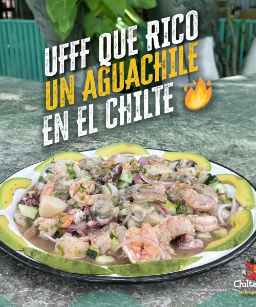 Aguachile platillo de chiltepin marisquillos