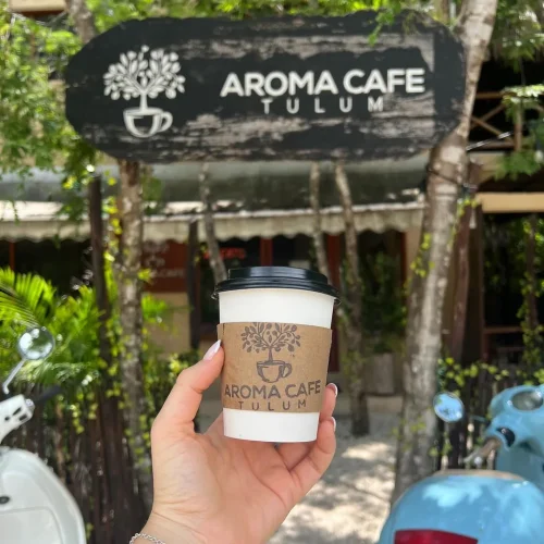 Exterior de una cafetería