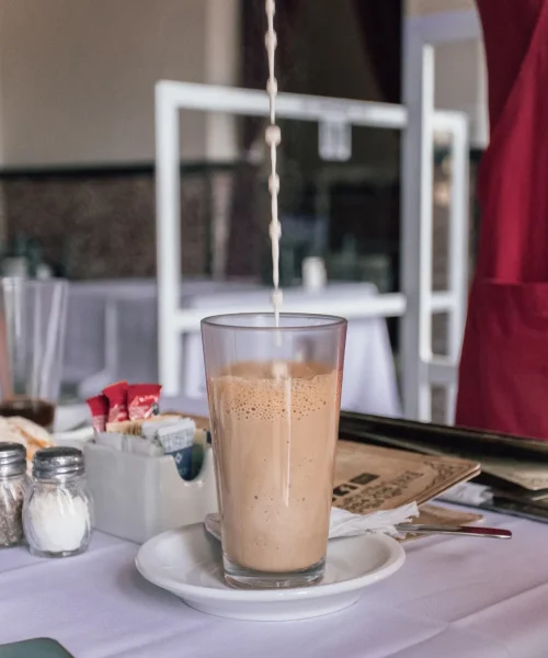 Café lechero veracruzano en Playa del Carmen