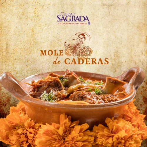 El delicioso platillo mole de caderas en los restaurantes de puebla
