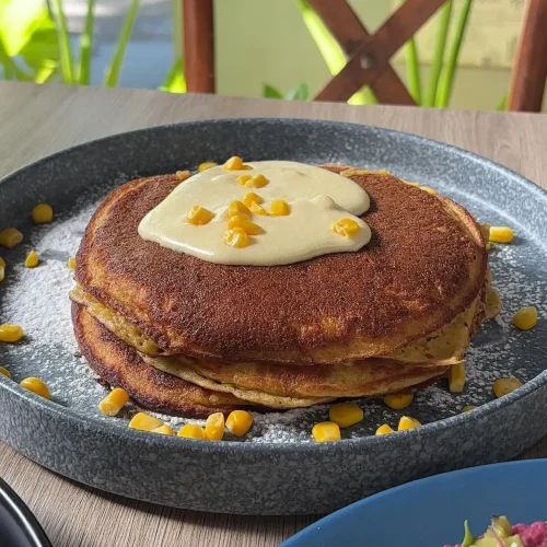 Desayunos con hot cakes en el restaurante somos marcelo mérida