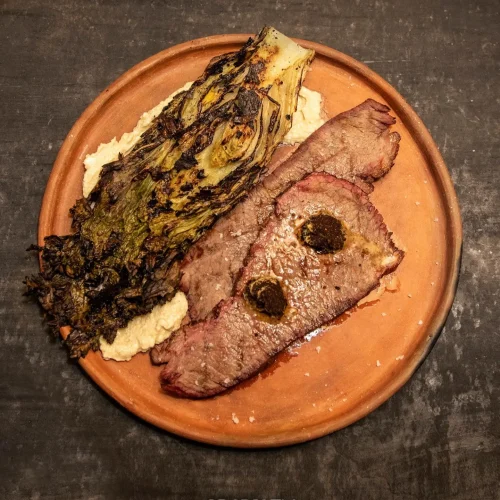 Filete comida del menú del restaurante en orizaba