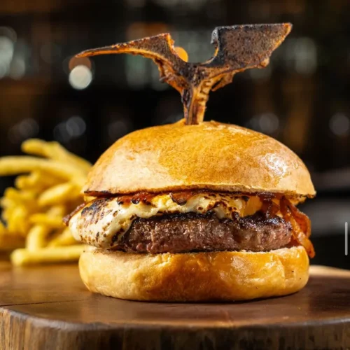 hamburguesa de res gourmet del restaurante sonora grill