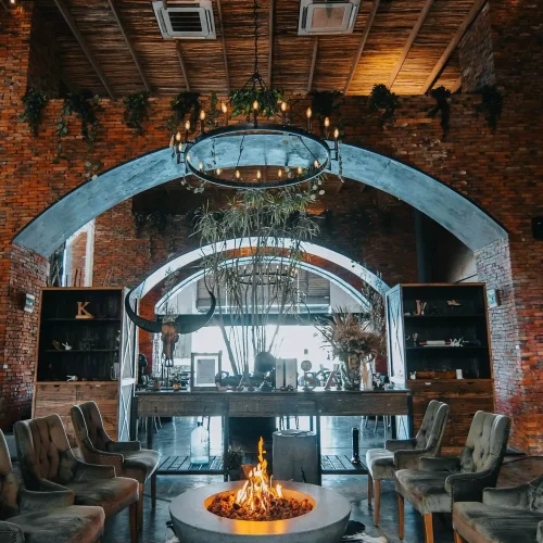 interior del restaurante montemar en puerto cancun