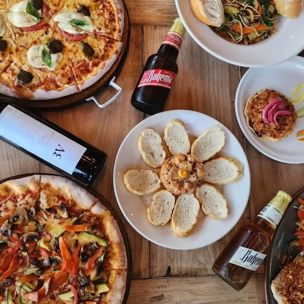 platillos del menú de la casa de la mantarraya