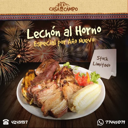 Lechón al horno comida gastronomica de yucatán
