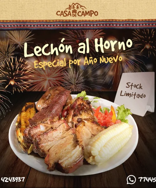 Lechón al horno comida gastronomica de yucatán