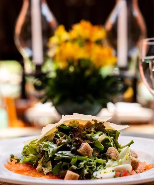 Comida del restaurante el mandrigal