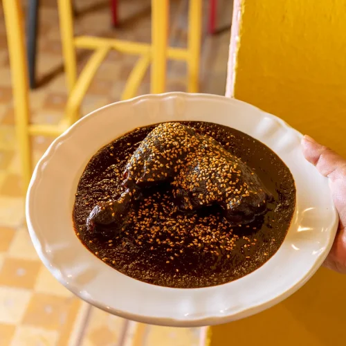 Mole poblano en el centro histórico de puebla