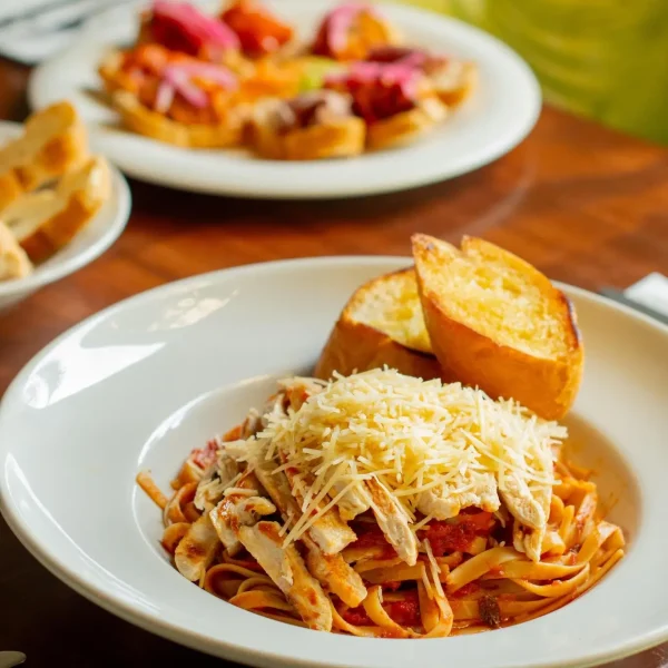 pastas del restaurante de la casa de la mantarraya cancun