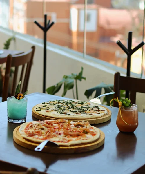 Pizzas artesanales en el restaurante la borda en orizaba veracruz