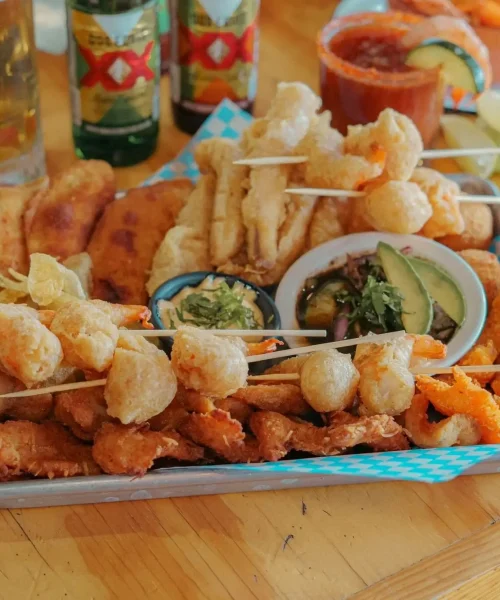 platillos de mariscos del restaurante villa camaron mx