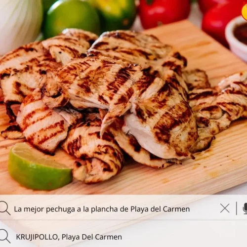 platillo de pollo a la plancha en krujipollo