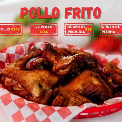 pollo frito en krujipollo playa del carmen