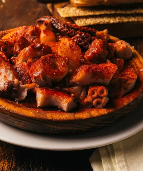 pulpo a la gallega platillo español en juriquilla