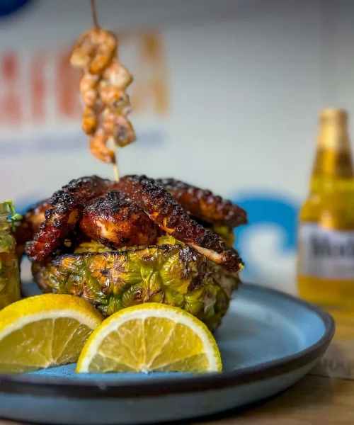 Comida en el restaurante marea frits