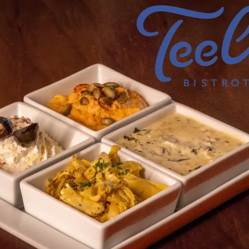 Comida del restaurante teely bistrot