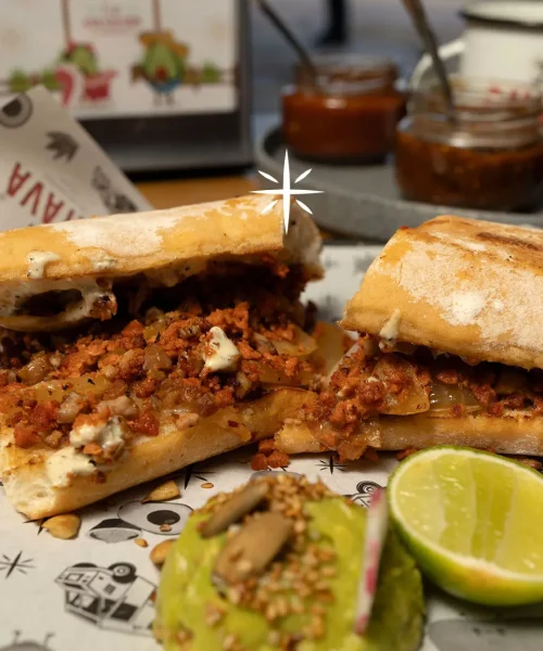 Tortas campechanas ideal para cenar en playa del carmen restaurante don chava