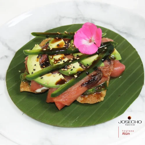 Tostadas gourmet en el restaurante