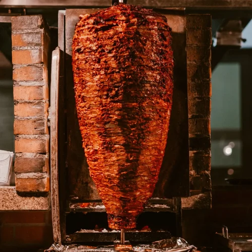 trompo de pastor en el fogon playa del carmen